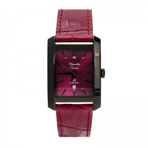 Alexandre Christie AC 1022 Black Maroon Leather Lady MDLIPPU